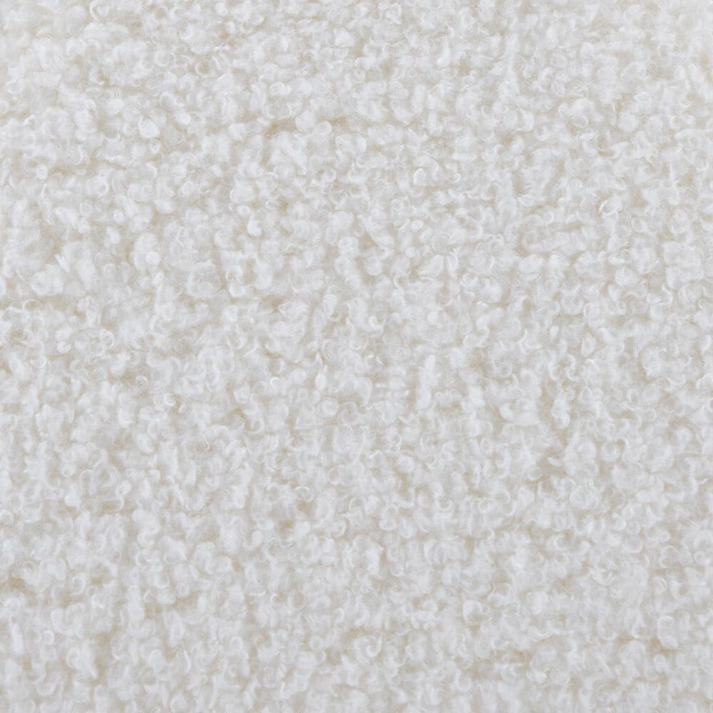 LumiSource Daisy Upholstered Ottoman in White, , large
