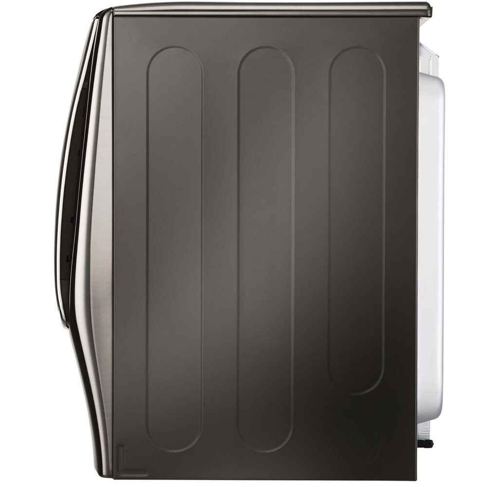 LG Mega Capacity Gas Dryer With Steam in Black Stainless Steel, , large