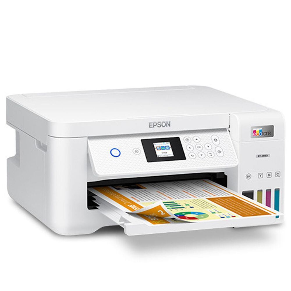 Epson EcoTank ET-2850 Wireless Color All-in-One Cartridge-Free Printer with Scan, Copy and Auto 2-sided Printing | NFM