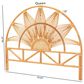 Baxton Studio Jasmine King Headboard in Light Honey, , large