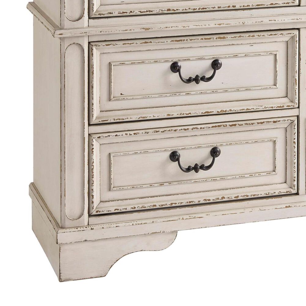 Ashley Realyn Youth Dresser in Chipped White, , large