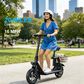 HOMLUX 450W 20-Mile Adults Electric Scooter LED Display in Black, , large