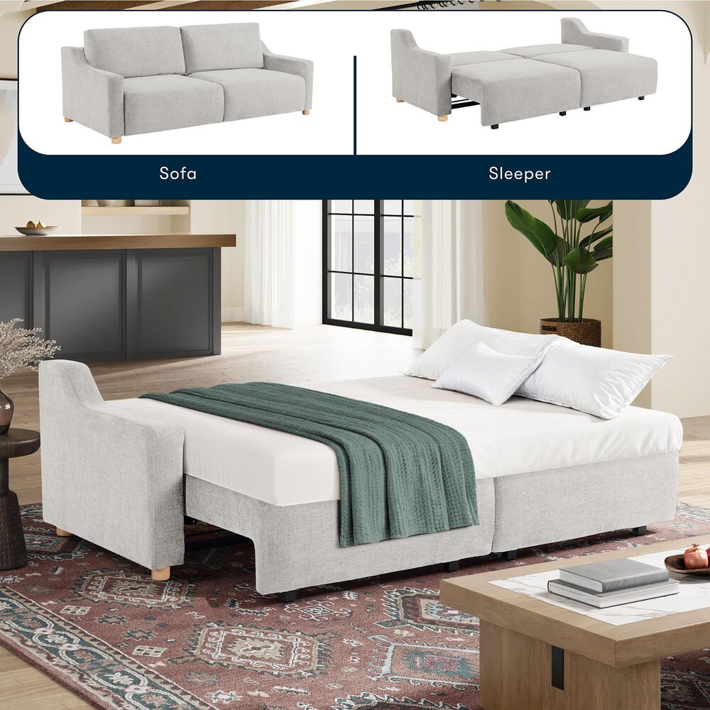 Lifestyle Solutions Glenmont Convertible Sofa in Cream, , large