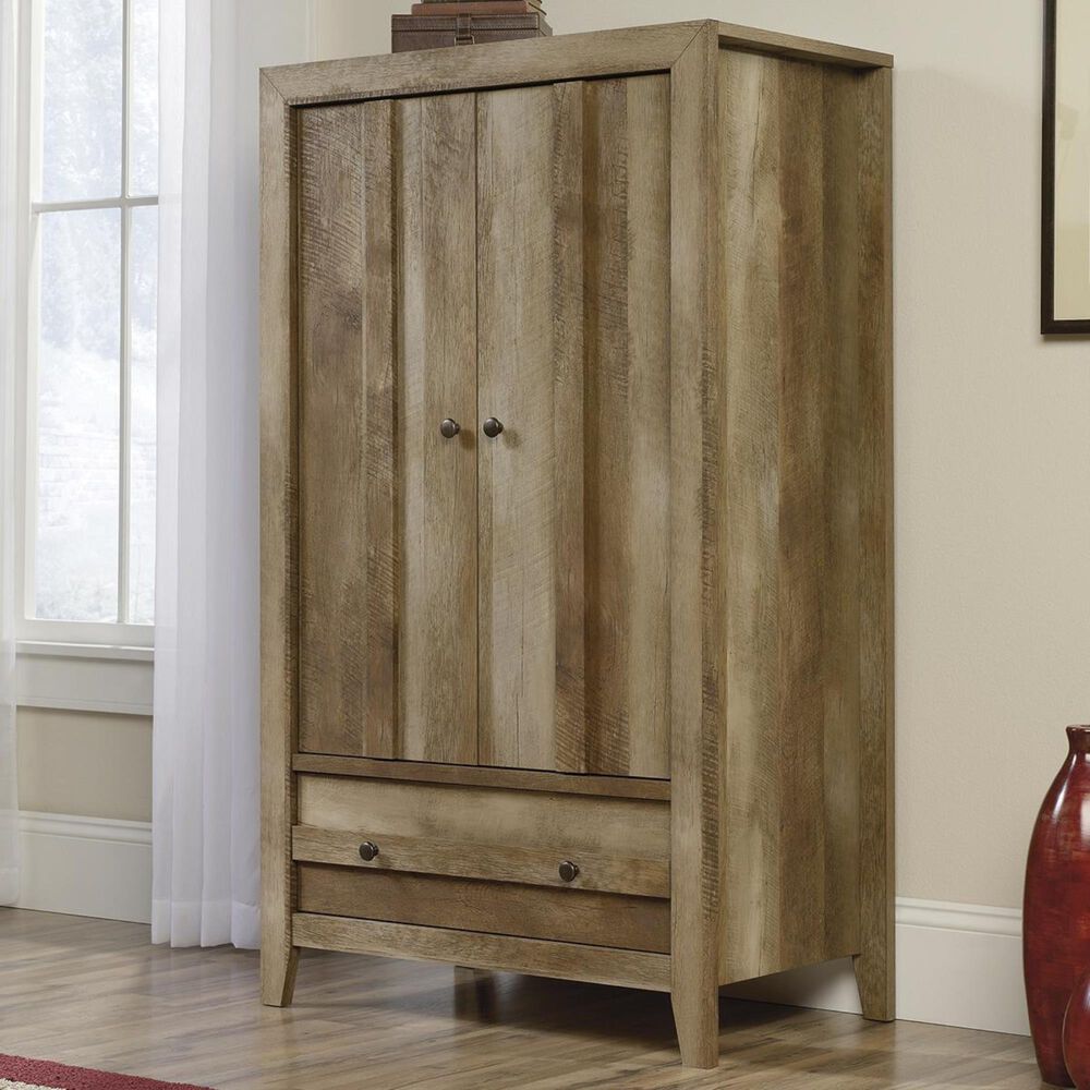 Sauder Dakota Pass Armoire in Craftsman Oak, , large
