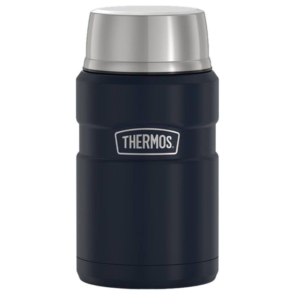 Thermos Stainless King 24 Oz. Food Jar in Stainless Steel and Midnight Blue, , large