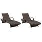 Ashley Kantana Patio Chaise Lounge in Brown (Set of 2), , large