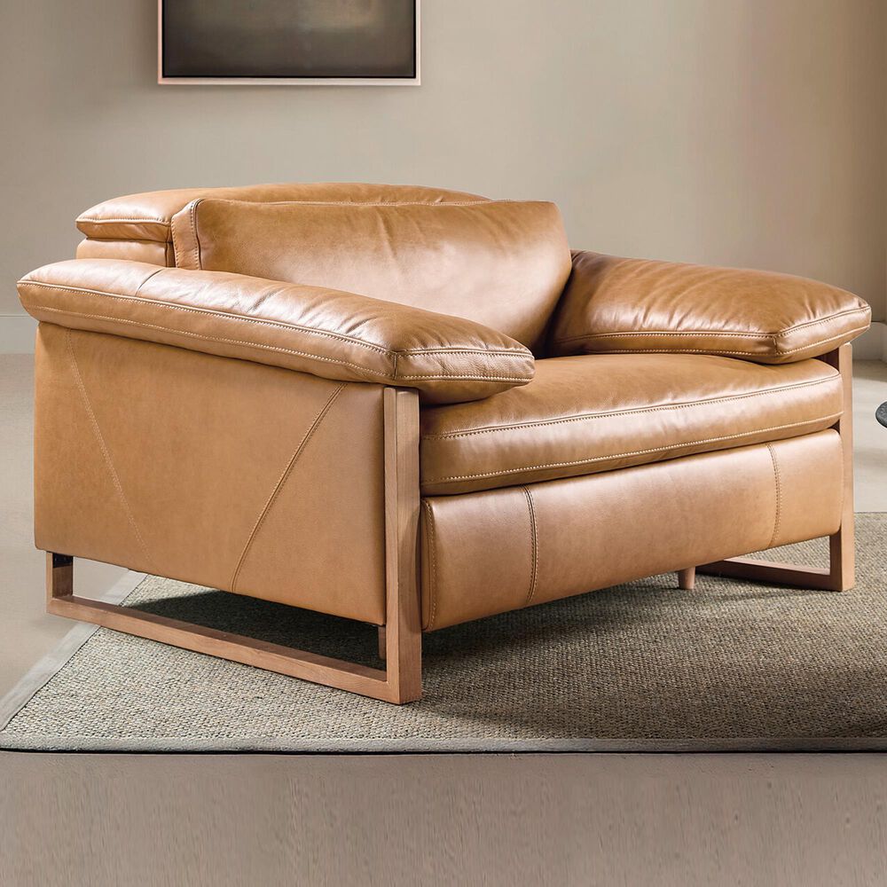 Hooker Furniture Jericho Power Recliner with Power Headrest in Dallas Toffee, , large