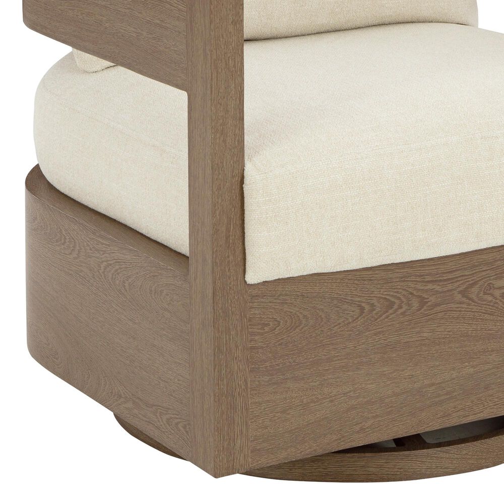 Ashley Serene Bay Swivel Glider Chair in White, , large