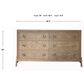 Sterling Timber Elure 6-Drawer Hi-Leg Dresser Only in Latte, , large