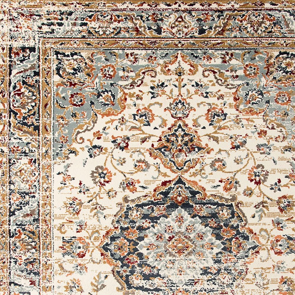 Amer Rugs Allure 5&#39;1&quot; x 7&#39;6&quot; Ivory and Navy Blue Area Rug, , large