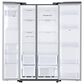 Samsung 22 Cu. Ft. Side by Side Refrigerator with Touch Screen Family Hub in Stainless Steel, , large