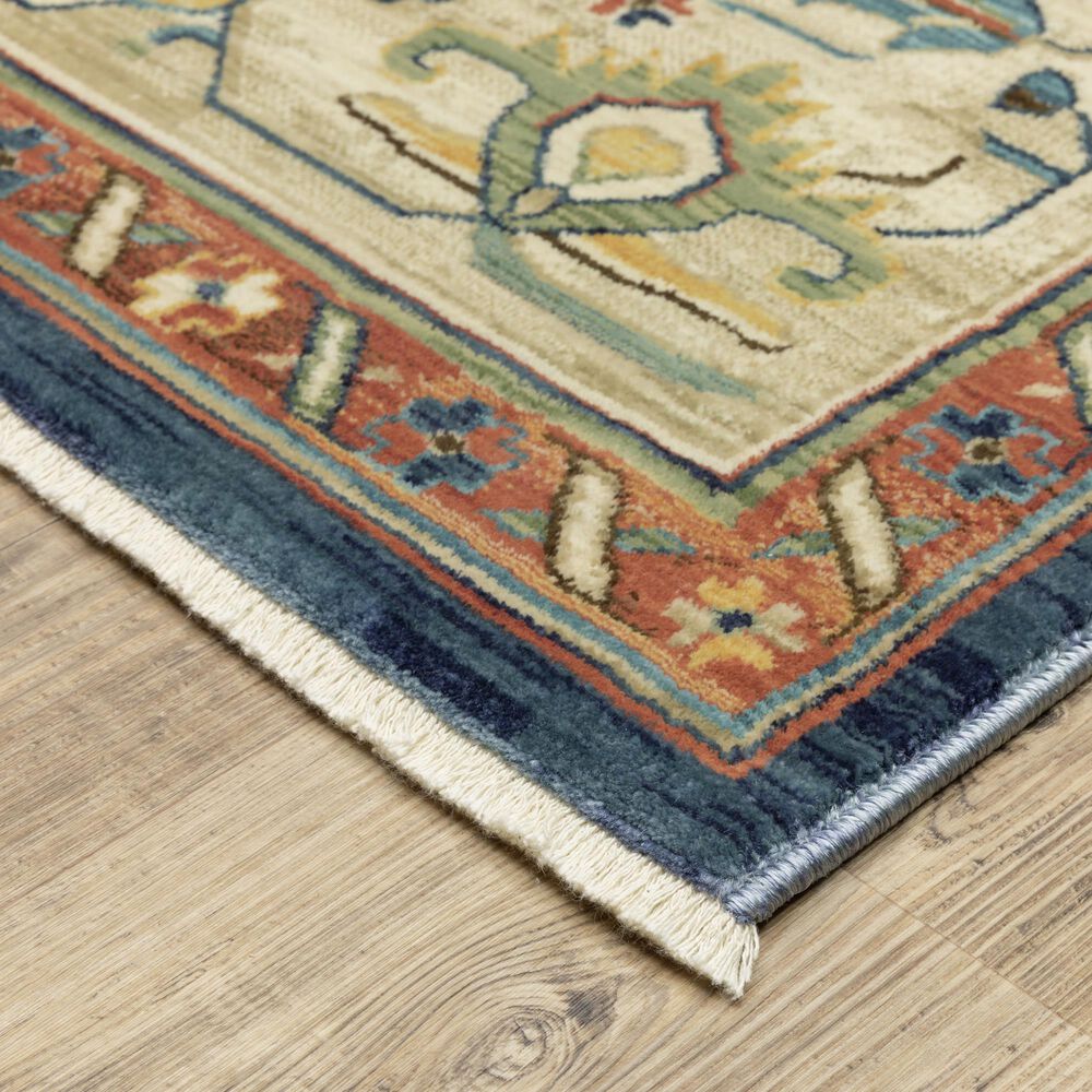 Oriental Weavers Francesca FR09F 6&#39;7&quot; x 9&#39;6&quot; Blue Area Rug, , large