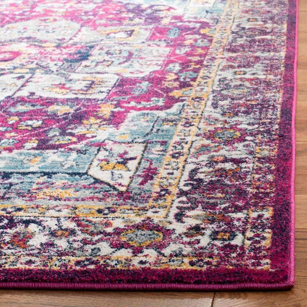 Safavieh Evoke EVK275R 2&#39;2&quot; x 7&#39; Fuchsia and Ivory Runner, , large