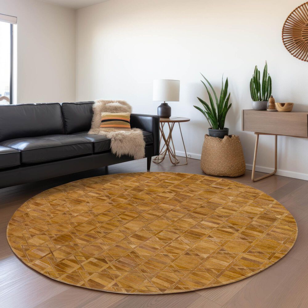 Dalyn Rug Company Bozeman BM4 Rust 8&#39; Round Area Rug, , large