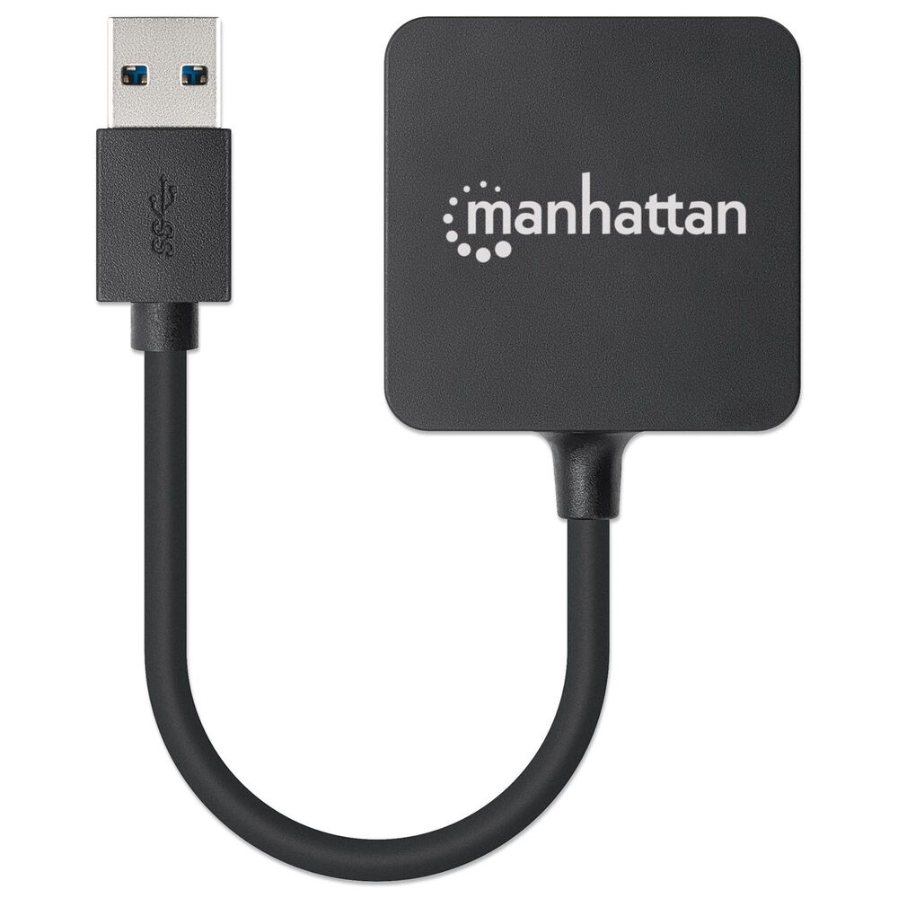 Manhattan 4-Port USB 3.0 Type-A Hub in Black, , large