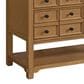 James Martin Malibu 48" Single Bathroom Vanity in Amber Birch with 3 cm Eternal Marfil Quartz Top and Rectangular Sink, , large