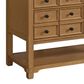 James Martin Malibu 48" Single Bathroom Vanity in Amber Birch with 3 cm Eternal Marfil Quartz Top and Rectangular Sink, , large