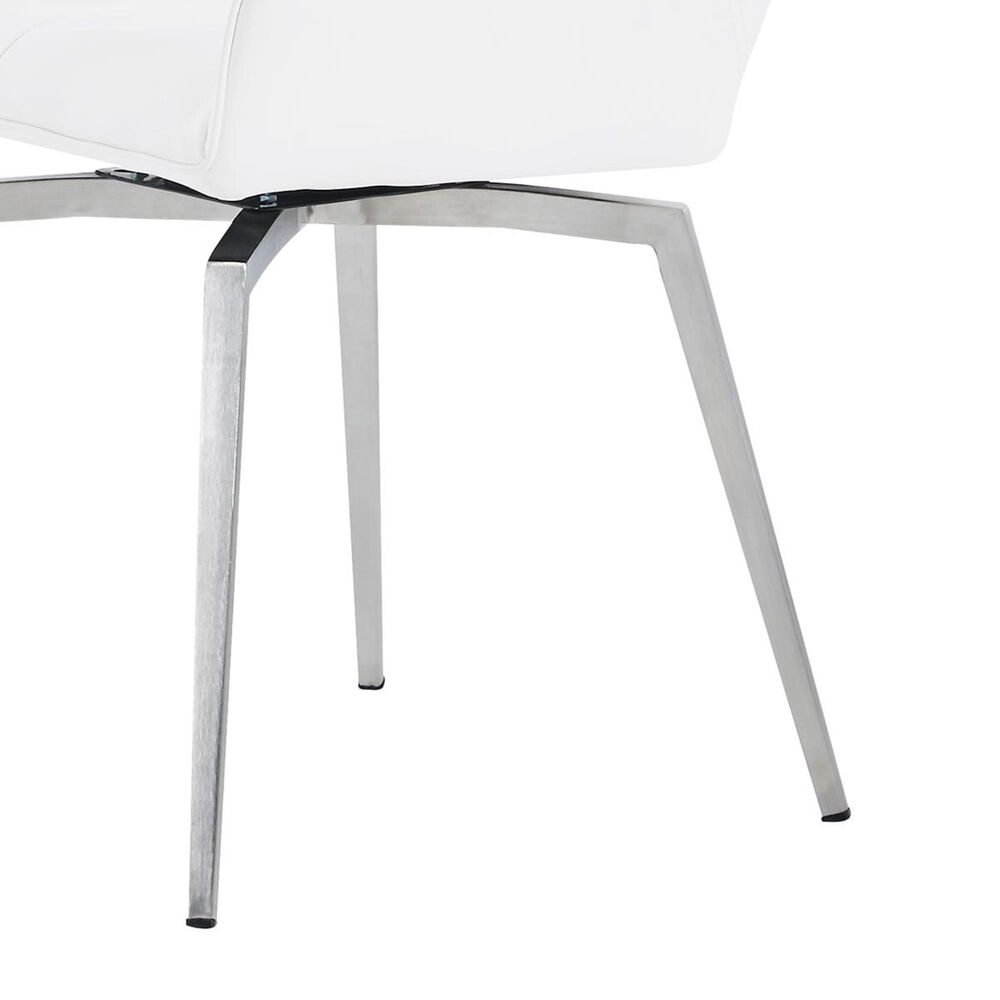Global Furniture USA Swivel Dining Chair in White, , large