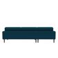 Interlochen 2-Piece Right Facing Sofa Chaise in Teal Velvet, , large