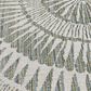 Central Oriental Santorini Colourscape Amiri Green and Ecru 7"10" x 9"10" Indoor/Outdoor Area Rug, , large