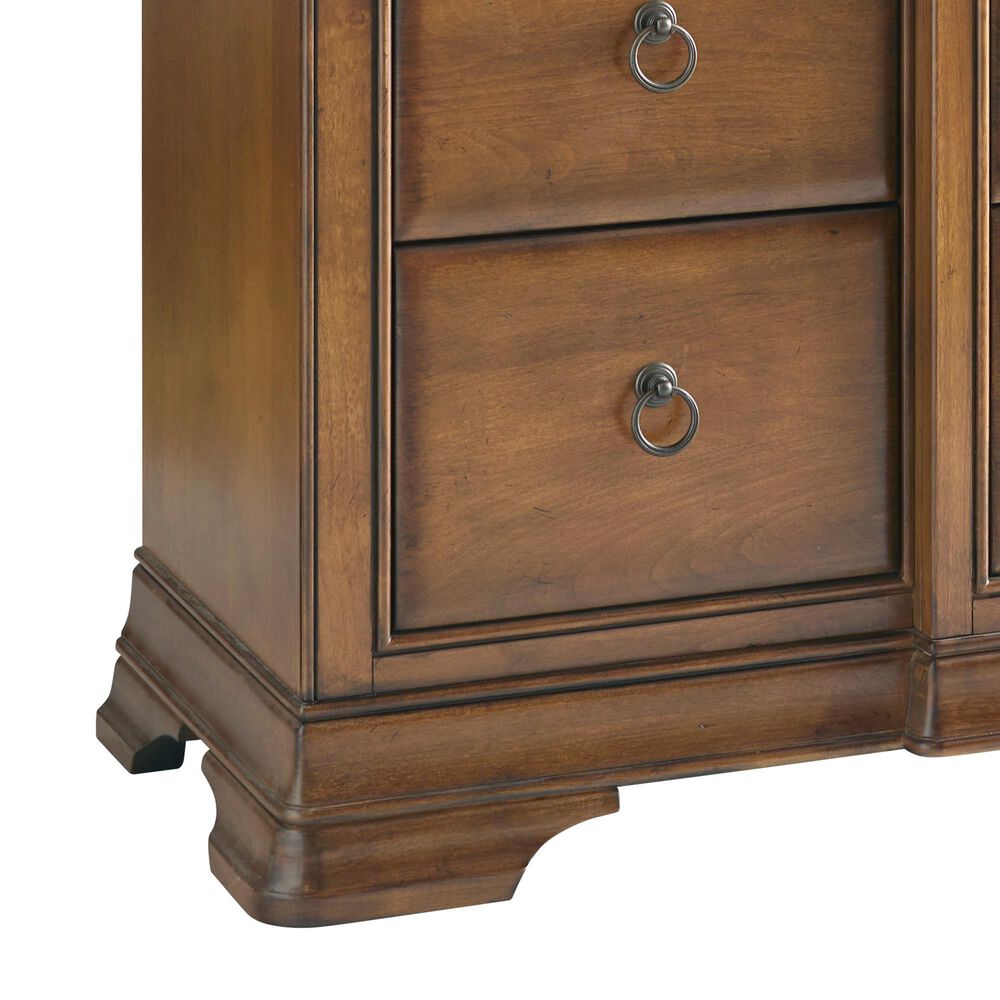 Universal Furniture New Lou 4-Piece Queen Sleigh Bedroom Set in Cognac, , large