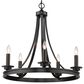 Golden Lighting Saldano 5-Light Chandelier in Matte Black, , large