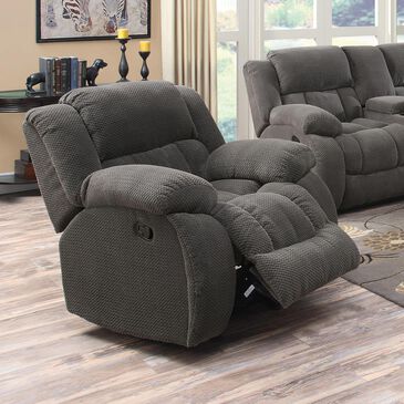 Pacific Landing Weissman Manual Glider Recliner in Charcoal, , large