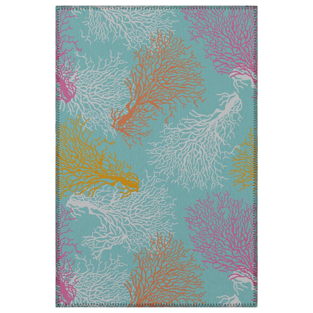 Dalyn Rug Company Seabreeze SZ3 2"6" x 3"10" Teal Area Rug, , large