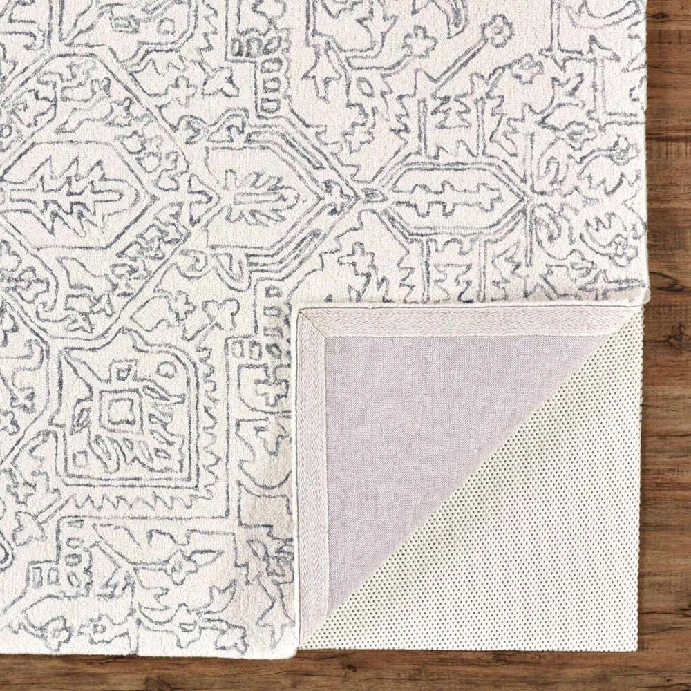 Feizy Belfort 5&#39; x 8&#39; Ivory and Charcoal Area Rug, , large