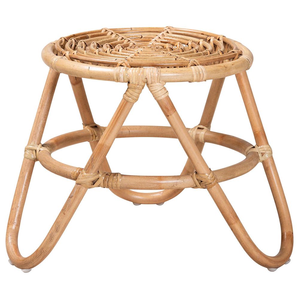 Baxton Studio Jacinda End Table in Natural Brown, , large