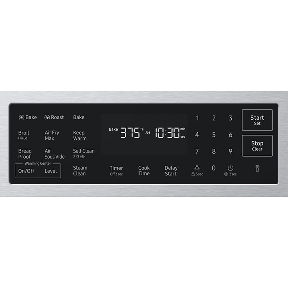 Samsung Bespoke 6.3 Cu. Ft. Smart Slide-In Electric Range with True Convection in Stainless Steel, , large