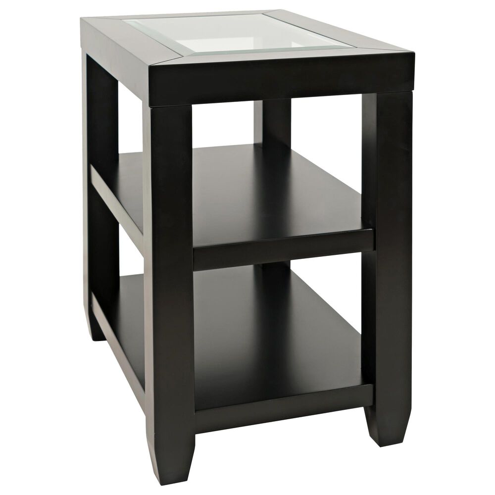 Waltham Urban Icon Chairside Table in Polished Black, , large
