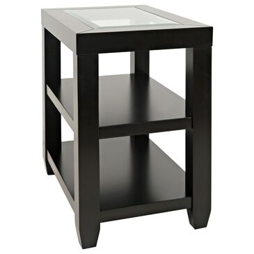 Waltham Urban Icon Chairside Table in Polished Black, , large