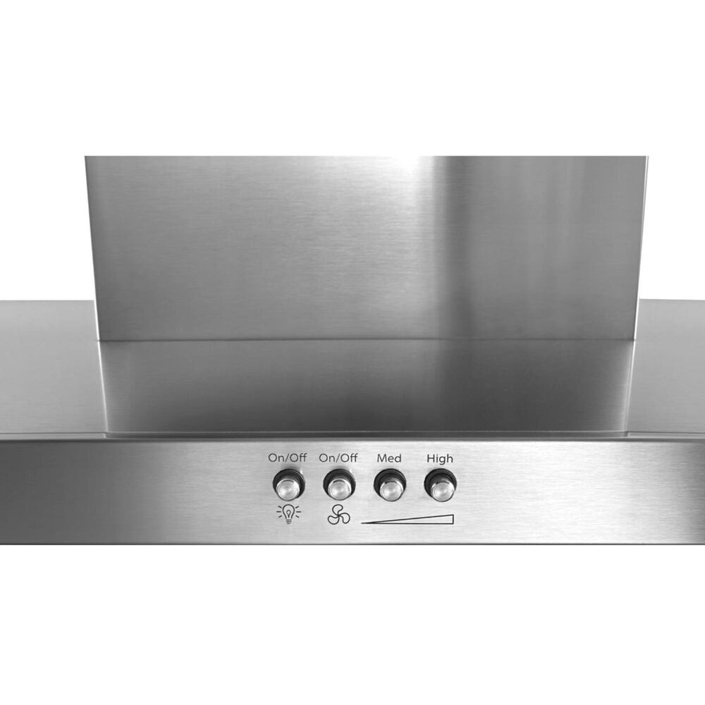 Whirlpool 30&quot; Wall Mount Flat Range Hood in Stainless Steel, , large