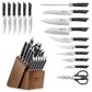 Cangshan Helena 17-Piece Knife Block Set in Black, , large