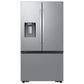 Samsung 4pc Kitchen Package with 31 Cu. Ft. 3-Door French Door Refrigerator, 6.3 Cu. Ft. Freestanding Electric Range with Air Fry and Wi-Fi, 1.7 Cu. Ft. Over-the-Range Microwave, and 24" Built-In Dishwasher with Adjustable Rack in Stainless Steel, , large