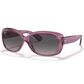 Ray-Ban Jackie Ohh Sunglasses with Grey Lenses in Polished Transparent Violet, , large