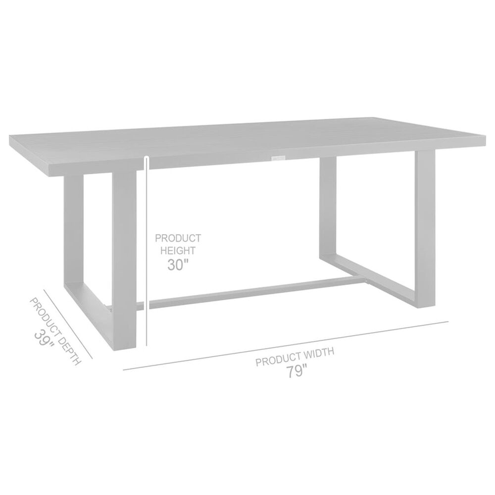 Blue River Felicia 5-Piece Patio Dining Table Set in Black, , large