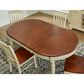 A-America British Isles Table in Buttermilk and Merlot with 2-12" Leaves, , large