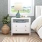 Butler Specialty Company Nora 2-Drawer Wide Nightstand with Open Shelf in Smooth White, , large