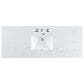 James Martin Vanities Breckenridge 60" Single Bathroom Vanity in Whitewashed Oak with 3 cm Carrara White Marble Top and Rectangular Sink, , large