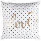 Safavieh Spotted Love Pillow in Gold/Black/White, , large