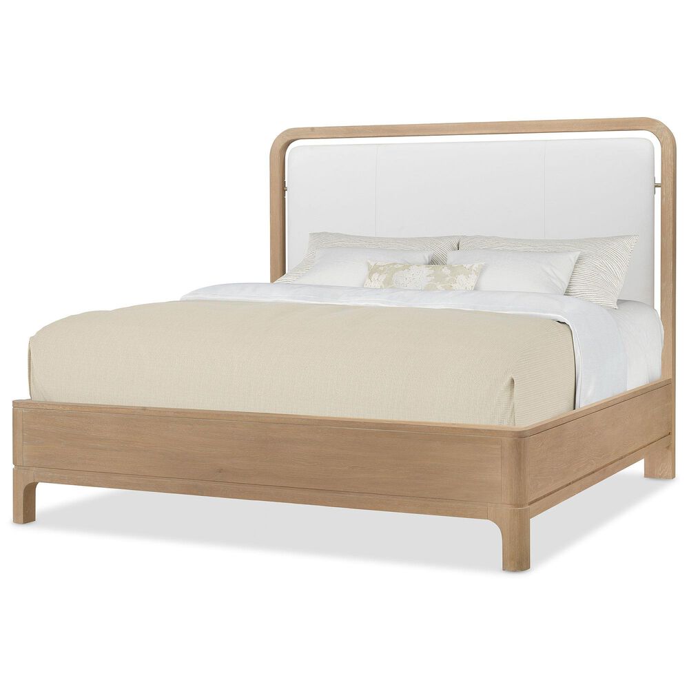 HOOKER Banyon Bay King Upholstered Panel Bed in Desert Oak, , large