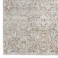 Radici USA Livigno Damask 7"10" x 10"6" Beige Area Rug, , large