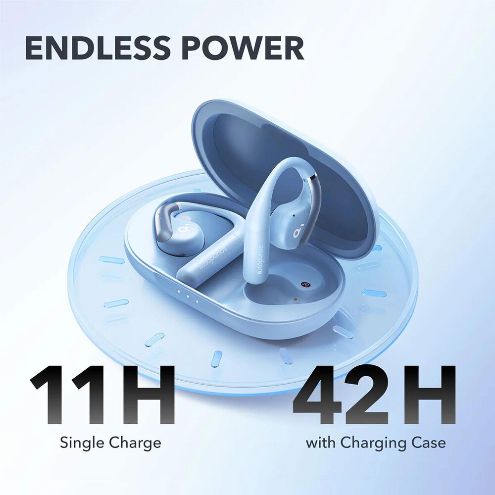 Anker AeroFit Superior Comfort Open-Ear Earbuds in Cozy Blue, , large