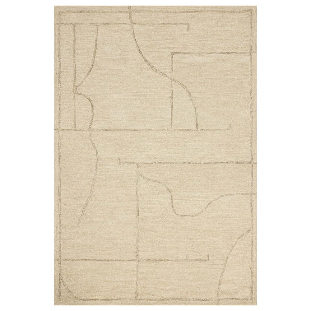 Loloi Barrow Ivory and Taupe 3"6" x 5"6" Area Rug, , large
