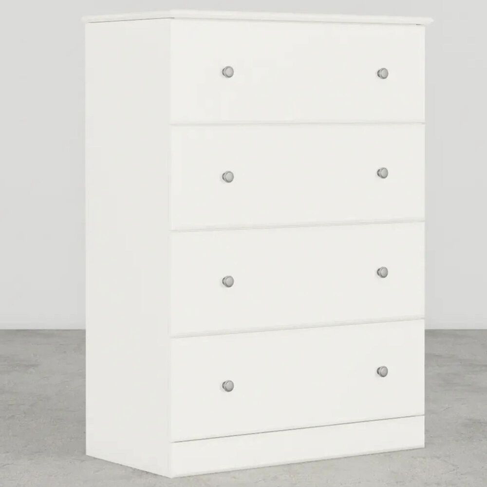 Lemoore Essential 32&quot; 4-Drawer Chest in Rockport White, , large