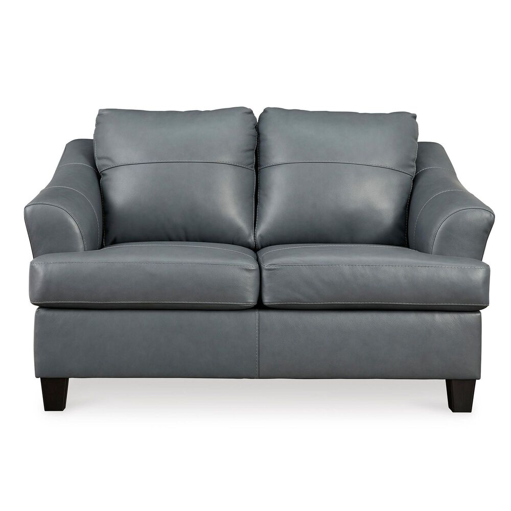 Ashley Genoa Leather Sofa and Loveseat in Steel, , large
