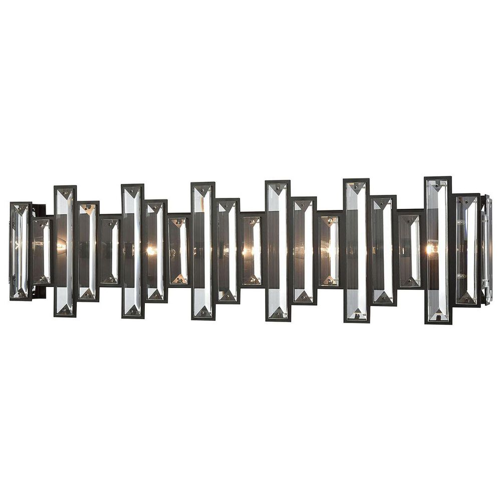 Stein World Crystal Heights 5-Light Vanity In Oil Rubbed Bronze With Clear Crystal, , large