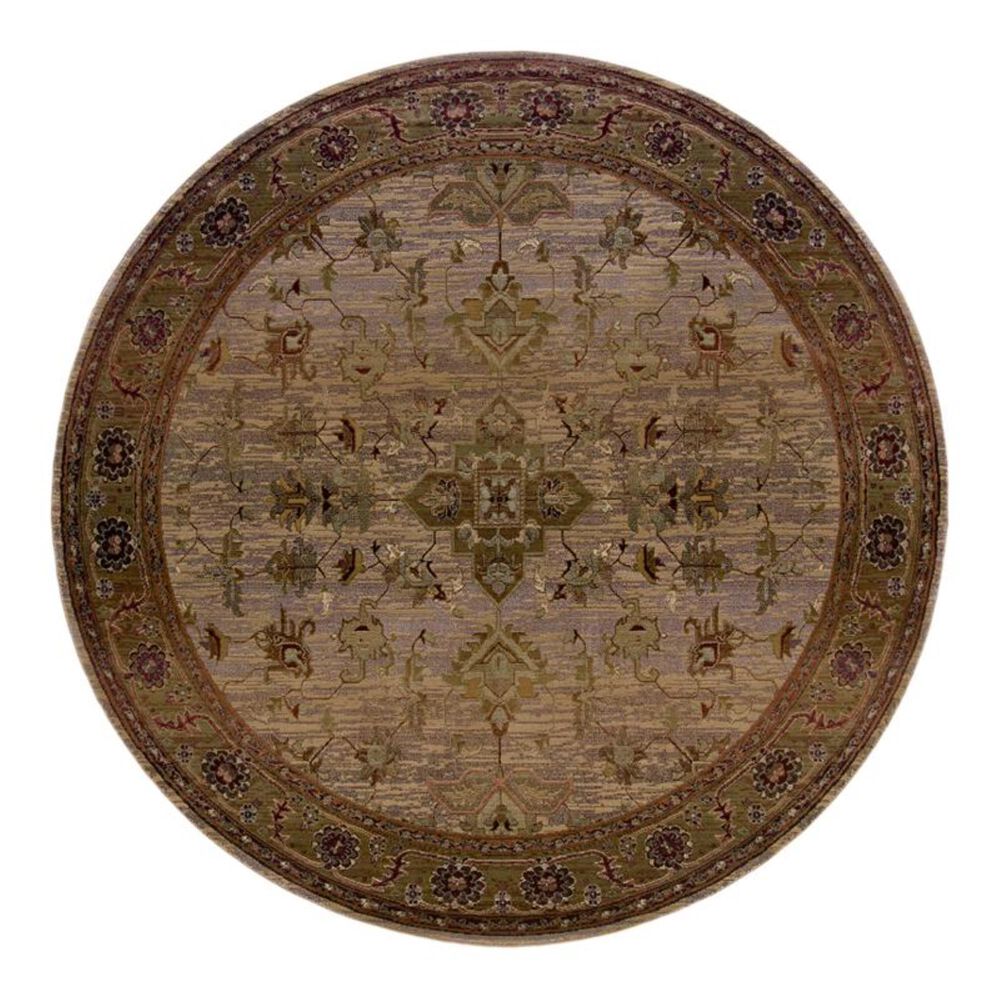 Oriental Weavers Kharma 836Y1 6" Round Beige Area Rug, , large